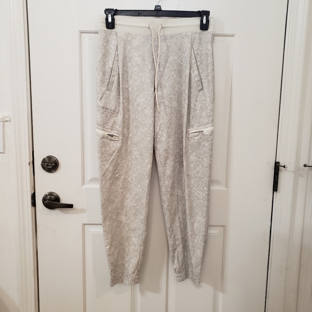 Athleta Cream With Sage Jogger Pants - Picture 1 of 9